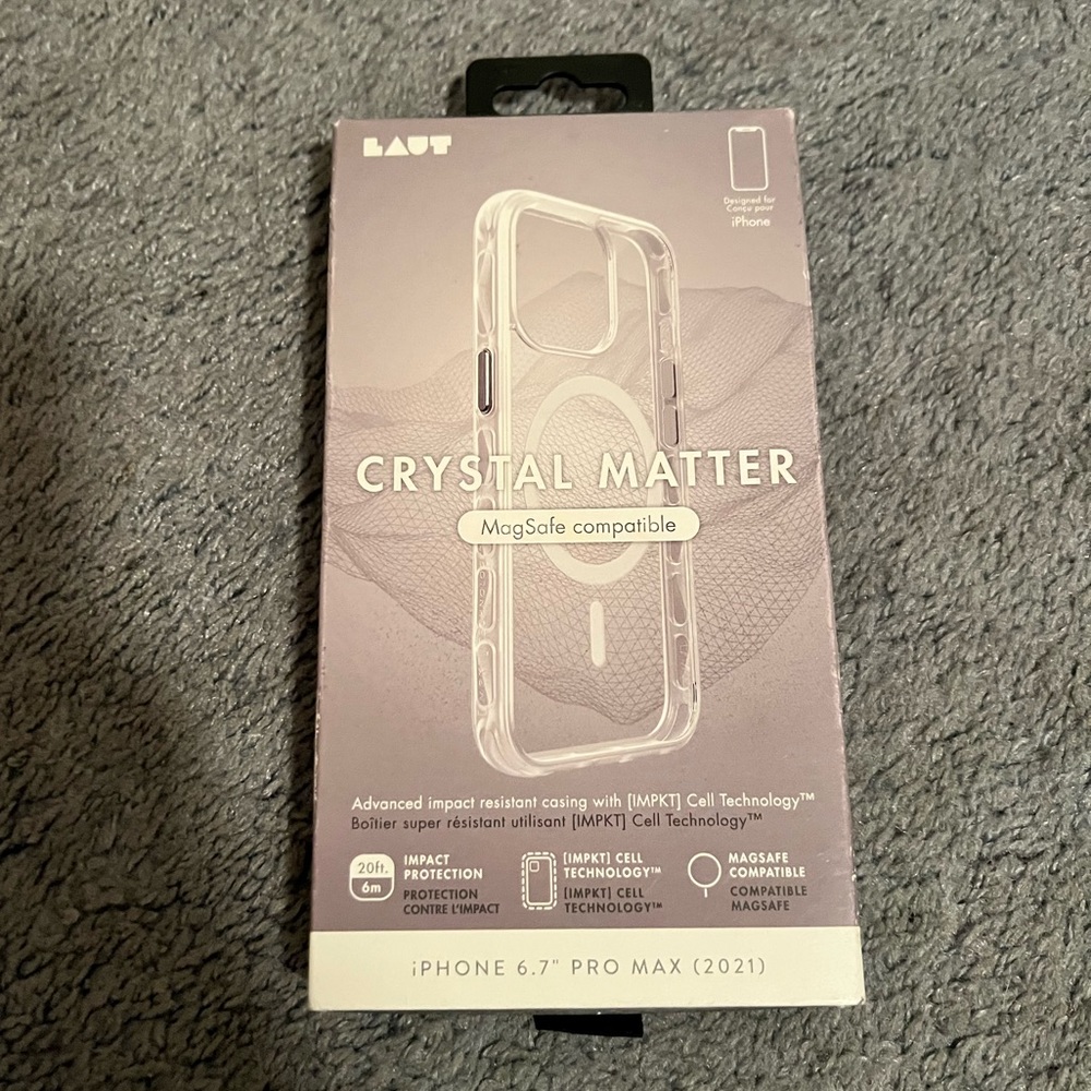 Crystal Matter Mag Safe Case IPhone Pro Max